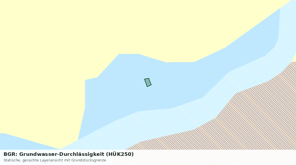 Statische Kartenansicht: BGR: Grundwasser-Durchlässigkeit (HÜK250)