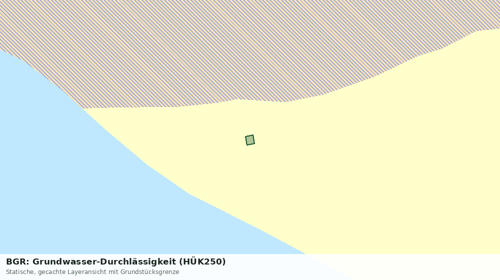 Statische Kartenansicht: BGR: Grundwasser-Durchlässigkeit (HÜK250)