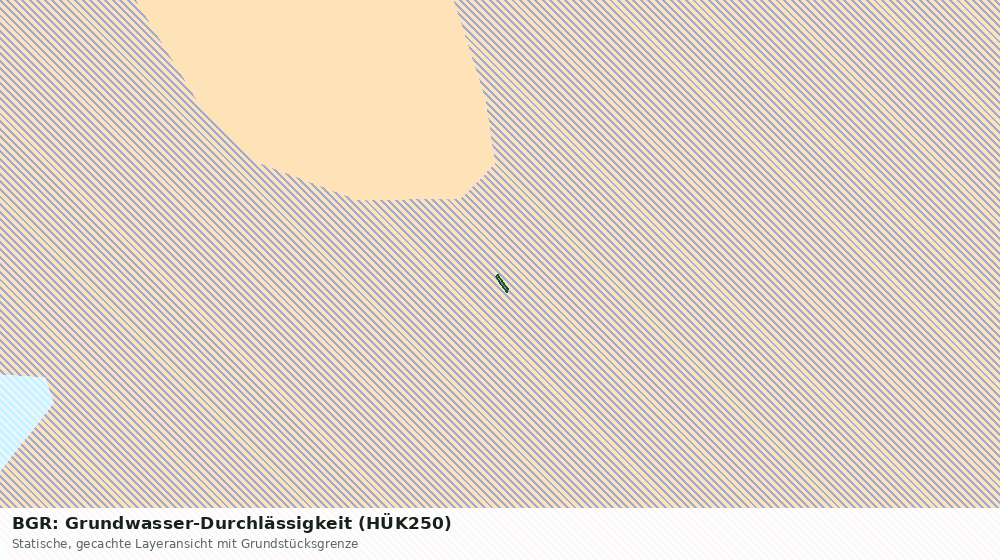 Statische Kartenansicht: BGR: Grundwasser-Durchlässigkeit (HÜK250)