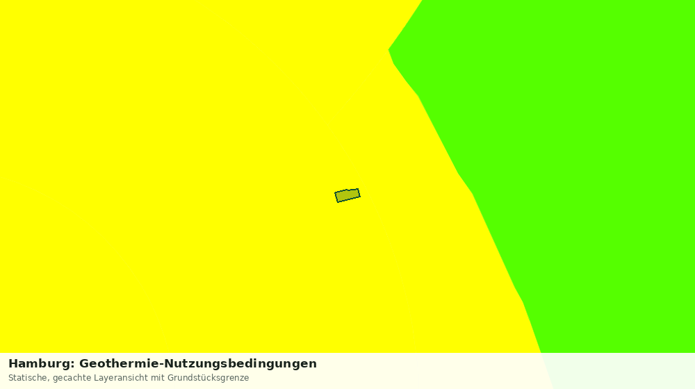 Statische Kartenansicht: Hamburg: Geothermie-Nutzungsbedingungen