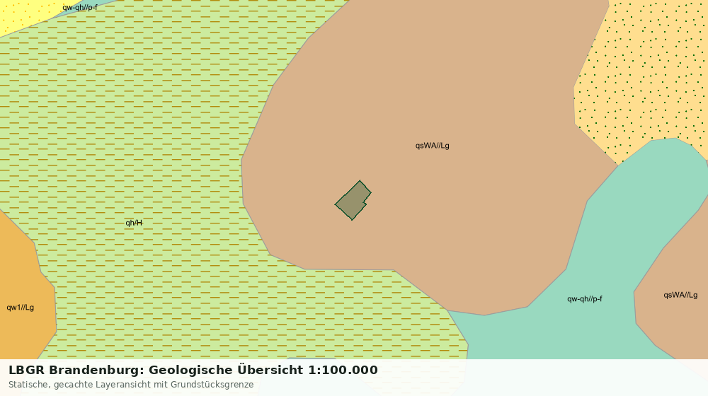 Statische Kartenansicht: LBGR Brandenburg: Geologische Übersicht 1:100.000