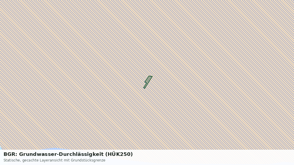 Statische Kartenansicht: BGR: Grundwasser-Durchlässigkeit (HÜK250)