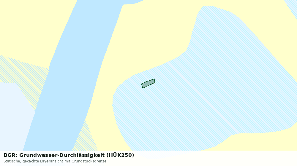 Statische Kartenansicht: BGR: Grundwasser-Durchlässigkeit (HÜK250)