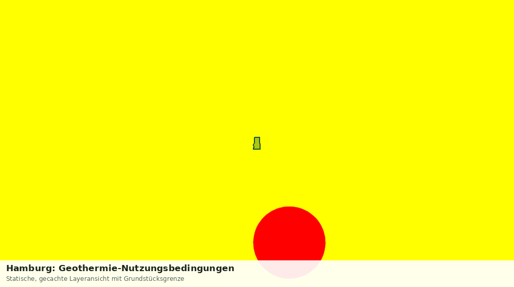 Statische Kartenansicht: Hamburg: Geothermie-Nutzungsbedingungen