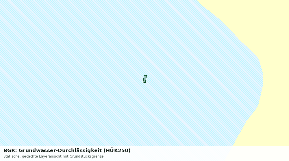 Statische Kartenansicht: BGR: Grundwasser-Durchlässigkeit (HÜK250)