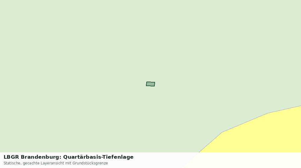 Statische Kartenansicht: LBGR Brandenburg: Quartärbasis-Tiefenlage
