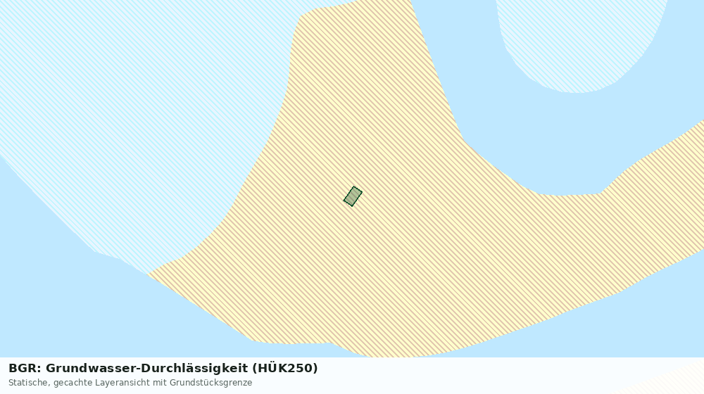 Statische Kartenansicht: BGR: Grundwasser-Durchlässigkeit (HÜK250)