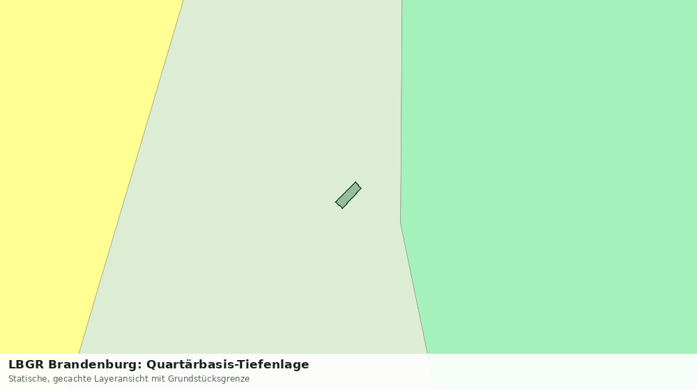 Statische Kartenansicht: LBGR Brandenburg: Quartärbasis-Tiefenlage