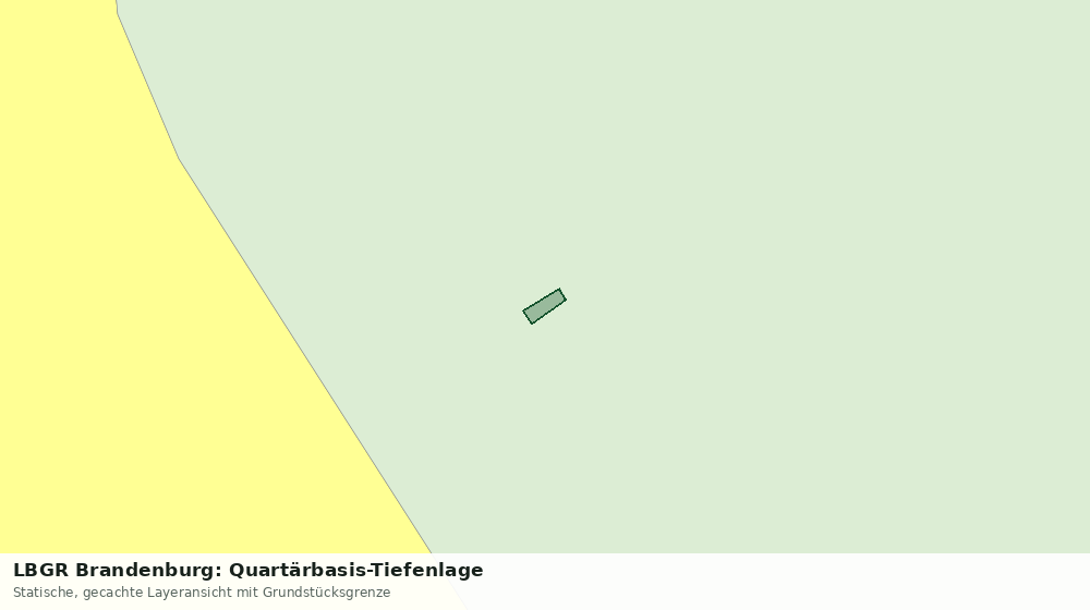 Statische Kartenansicht: LBGR Brandenburg: Quartärbasis-Tiefenlage