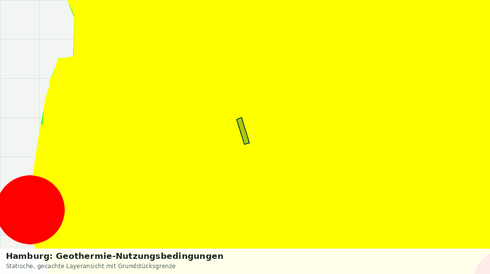 Statische Kartenansicht: Hamburg: Geothermie-Nutzungsbedingungen