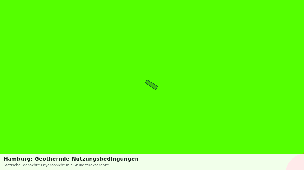 Statische Kartenansicht: Hamburg: Geothermie-Nutzungsbedingungen