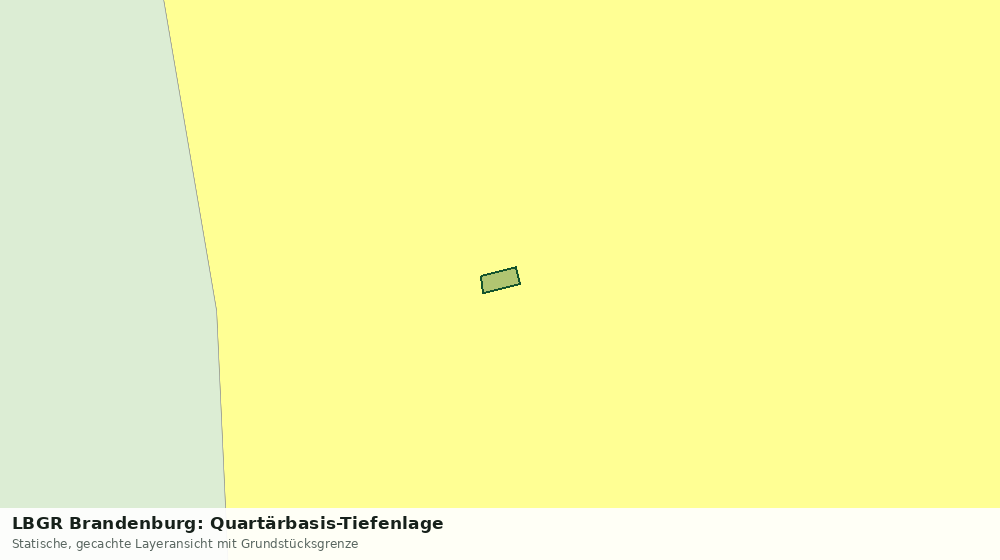 Statische Kartenansicht: LBGR Brandenburg: Quartärbasis-Tiefenlage