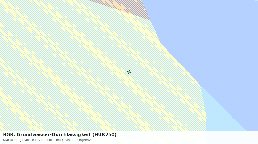 Statische Kartenansicht: BGR: Grundwasser-Durchlässigkeit (HÜK250)