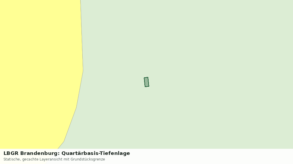Statische Kartenansicht: LBGR Brandenburg: Quartärbasis-Tiefenlage