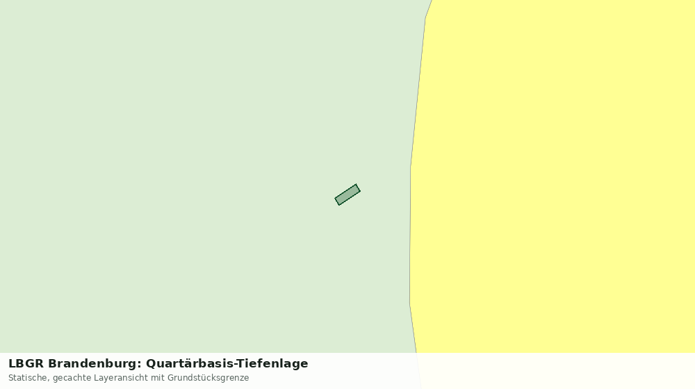 Statische Kartenansicht: LBGR Brandenburg: Quartärbasis-Tiefenlage