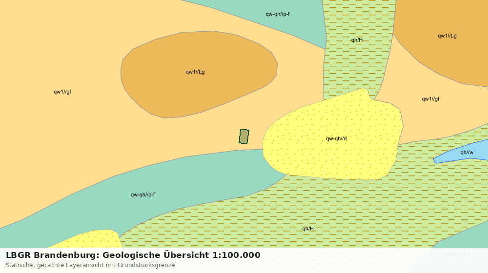 Statische Kartenansicht: LBGR Brandenburg: Geologische Übersicht 1:100.000
