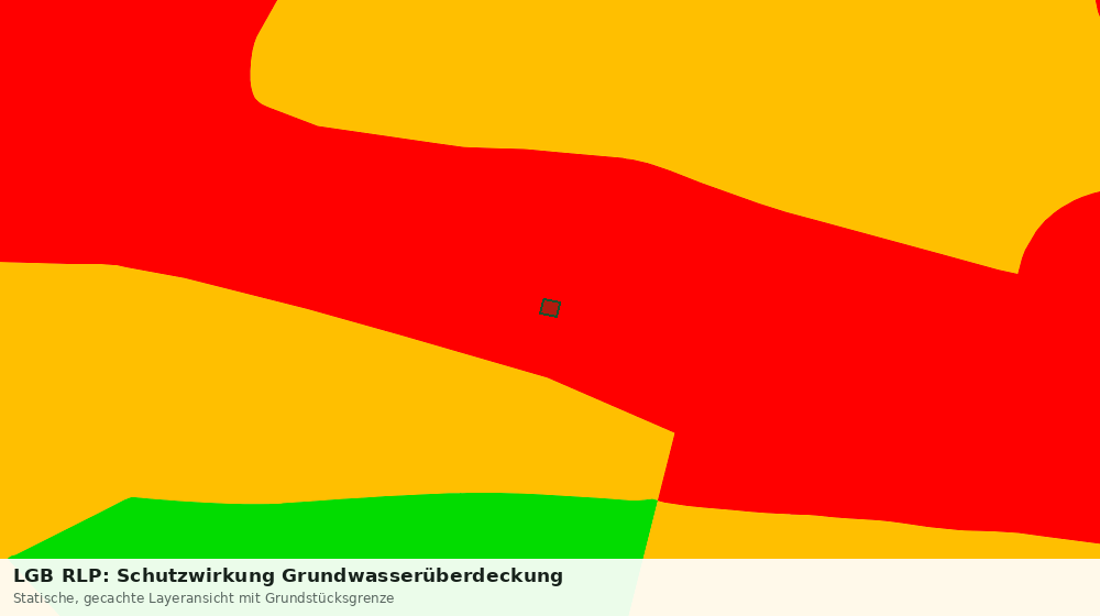 Statische Kartenansicht: LGB RLP: Schutzwirkung Grundwasserüberdeckung