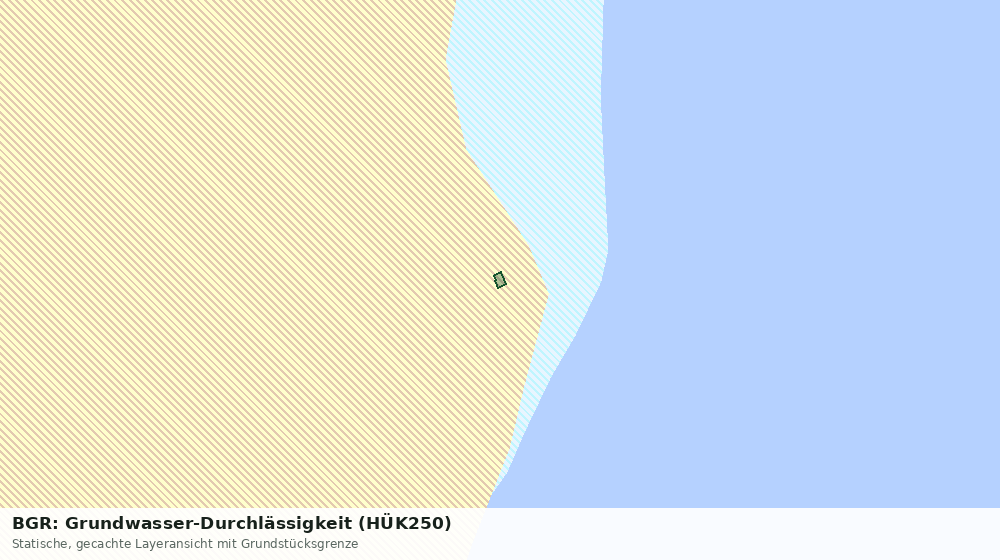Statische Kartenansicht: BGR: Grundwasser-Durchlässigkeit (HÜK250)