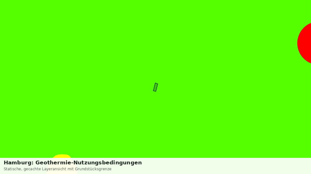 Statische Kartenansicht: Hamburg: Geothermie-Nutzungsbedingungen