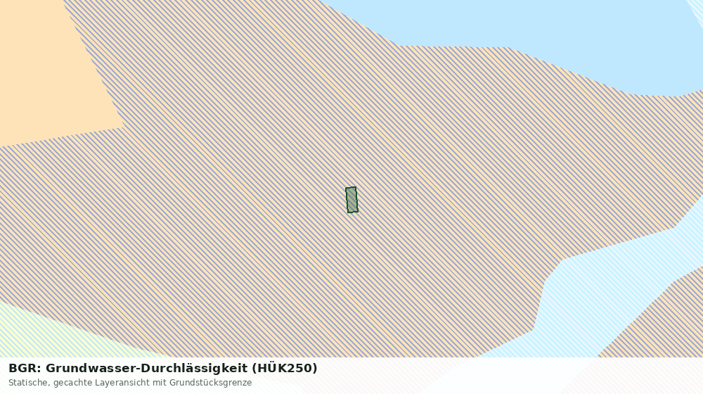 Statische Kartenansicht: BGR: Grundwasser-Durchlässigkeit (HÜK250)