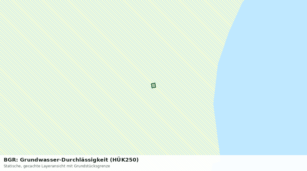 Statische Kartenansicht: BGR: Grundwasser-Durchlässigkeit (HÜK250)