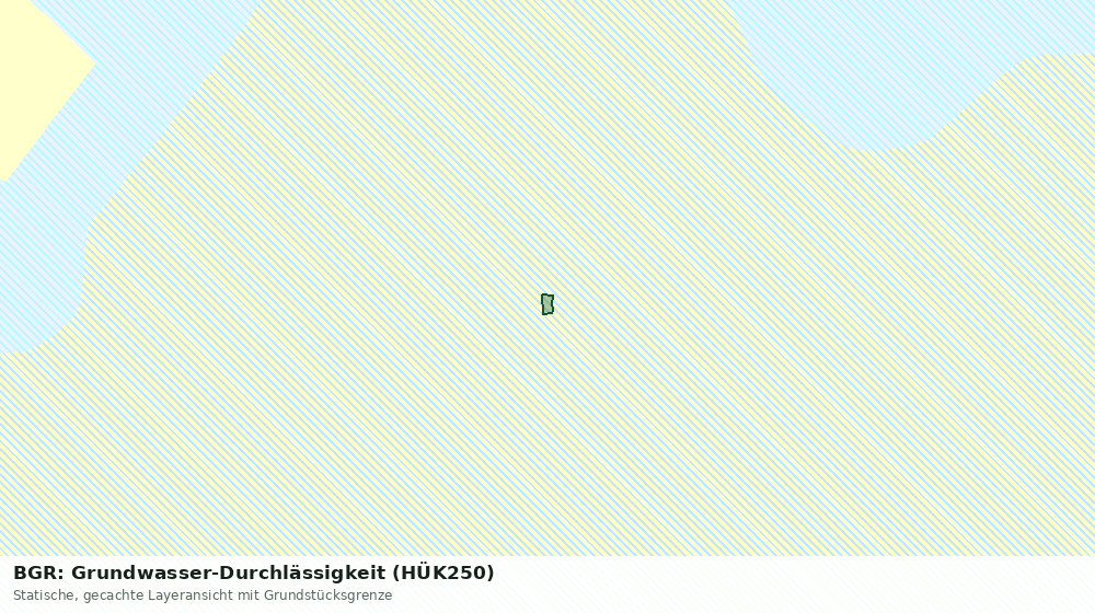 Statische Kartenansicht: BGR: Grundwasser-Durchlässigkeit (HÜK250)