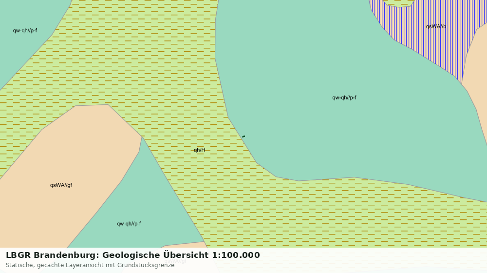 Statische Kartenansicht: LBGR Brandenburg: Geologische Übersicht 1:100.000