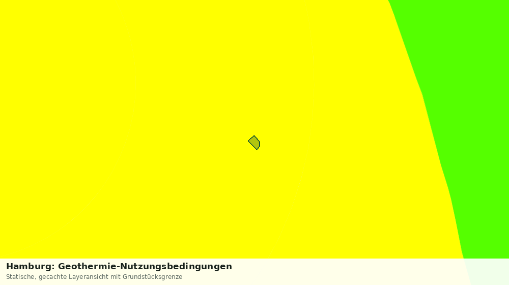 Statische Kartenansicht: Hamburg: Geothermie-Nutzungsbedingungen