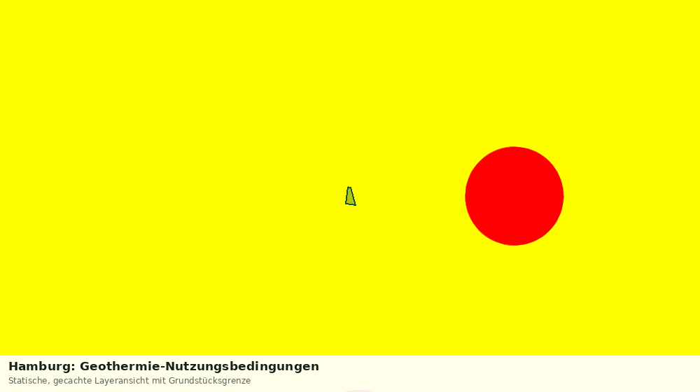Statische Kartenansicht: Hamburg: Geothermie-Nutzungsbedingungen