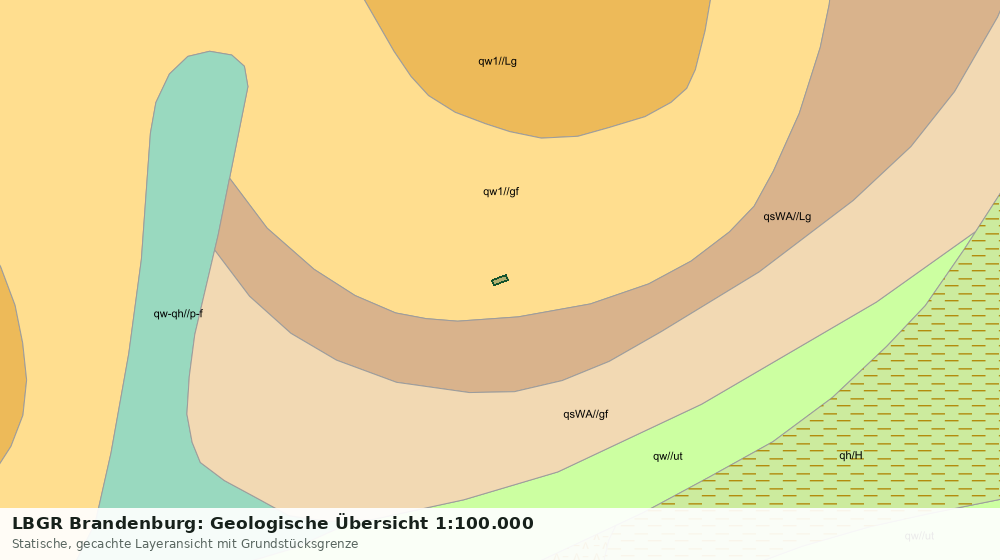 Statische Kartenansicht: LBGR Brandenburg: Geologische Übersicht 1:100.000