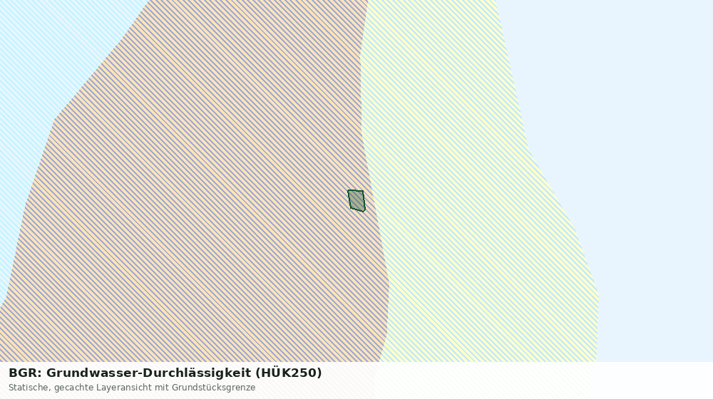 Statische Kartenansicht: BGR: Grundwasser-Durchlässigkeit (HÜK250)