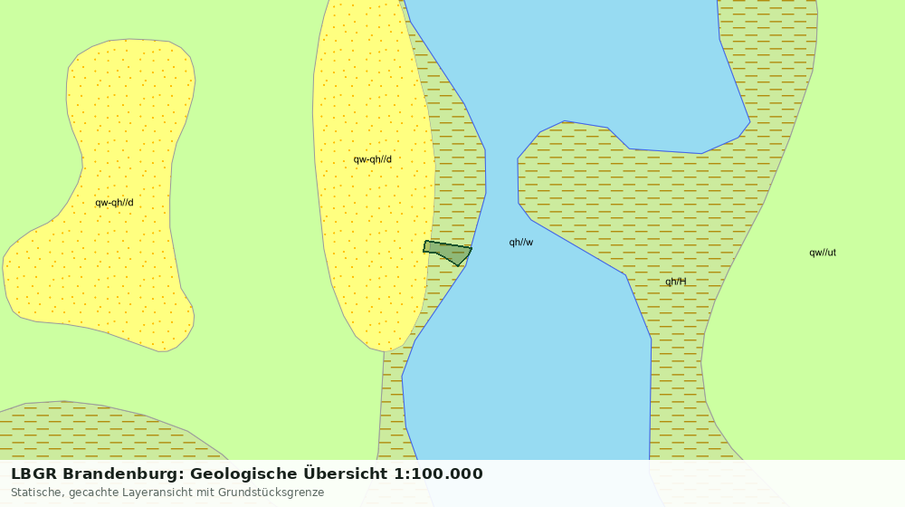 Statische Kartenansicht: LBGR Brandenburg: Geologische Übersicht 1:100.000