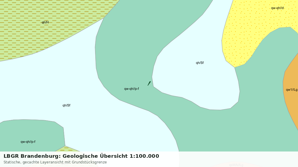 Statische Kartenansicht: LBGR Brandenburg: Geologische Übersicht 1:100.000