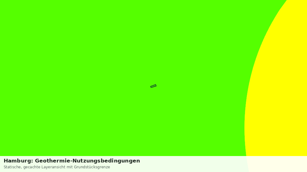 Statische Kartenansicht: Hamburg: Geothermie-Nutzungsbedingungen