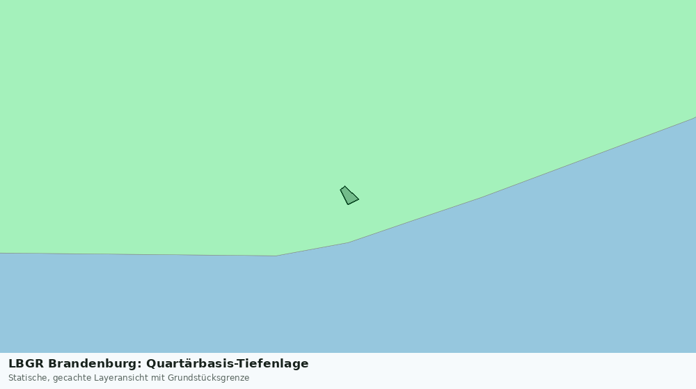 Statische Kartenansicht: LBGR Brandenburg: Quartärbasis-Tiefenlage