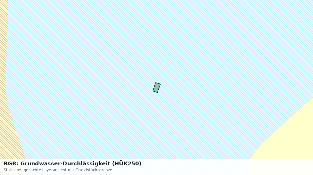 Statische Kartenansicht: BGR: Grundwasser-Durchlässigkeit (HÜK250)