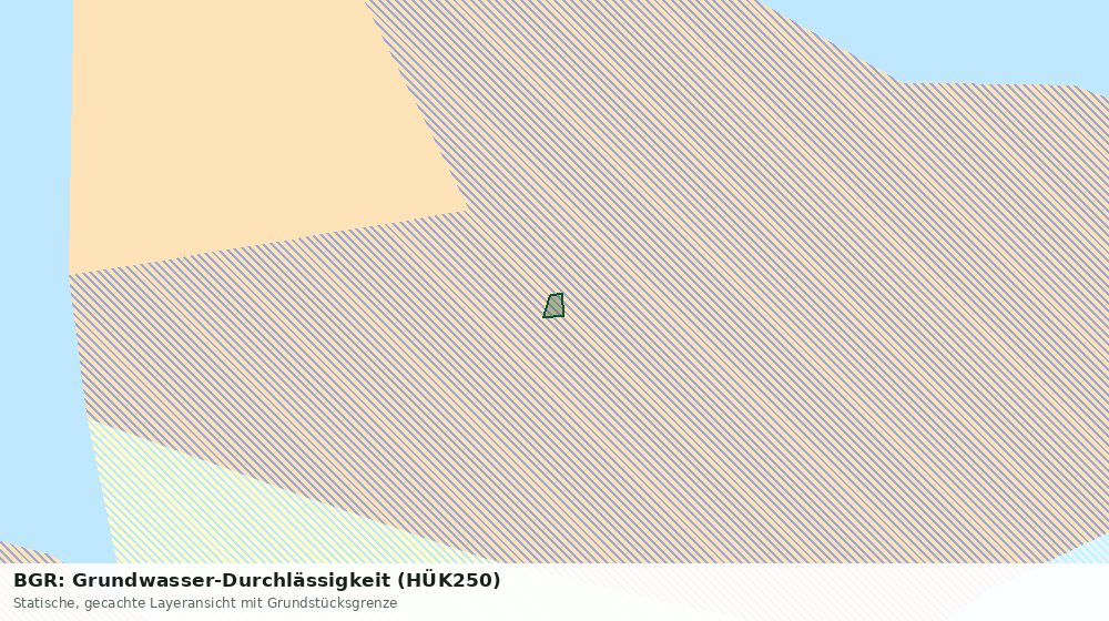 Statische Kartenansicht: BGR: Grundwasser-Durchlässigkeit (HÜK250)