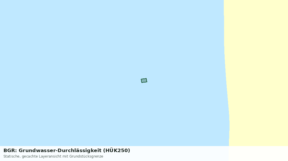 Statische Kartenansicht: BGR: Grundwasser-Durchlässigkeit (HÜK250)