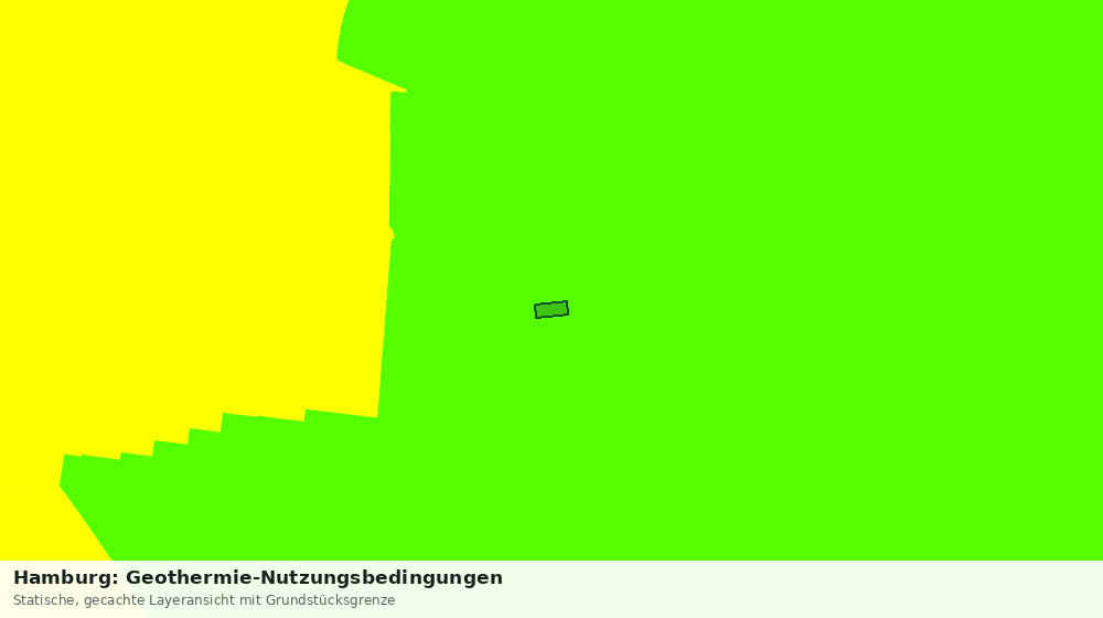 Statische Kartenansicht: Hamburg: Geothermie-Nutzungsbedingungen