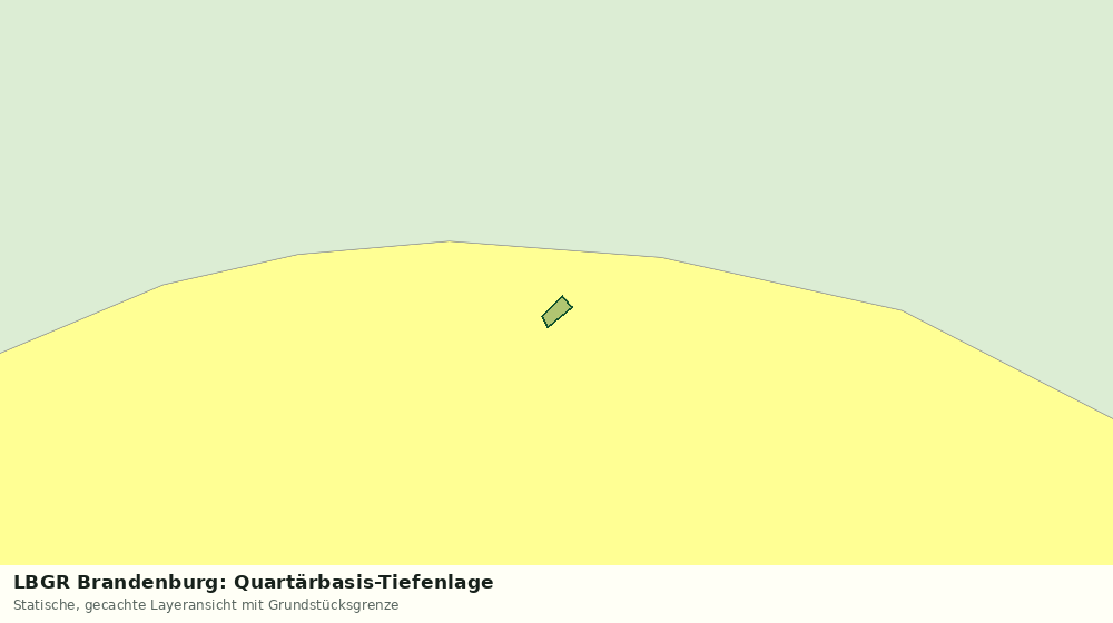 Statische Kartenansicht: LBGR Brandenburg: Quartärbasis-Tiefenlage