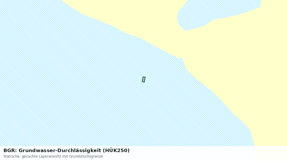 Statische Kartenansicht: BGR: Grundwasser-Durchlässigkeit (HÜK250)
