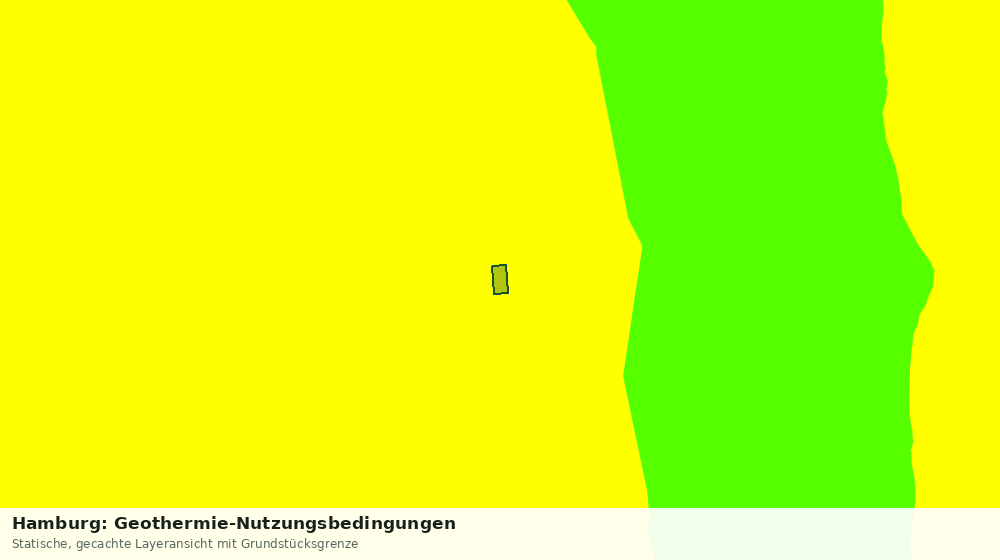 Statische Kartenansicht: Hamburg: Geothermie-Nutzungsbedingungen
