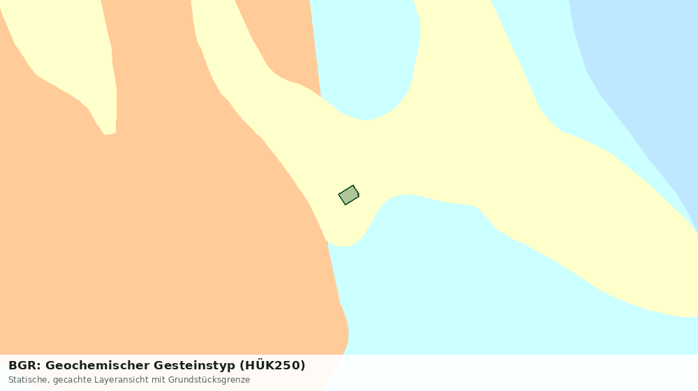 Statische Kartenansicht: BGR: Geochemischer Gesteinstyp (HÜK250)