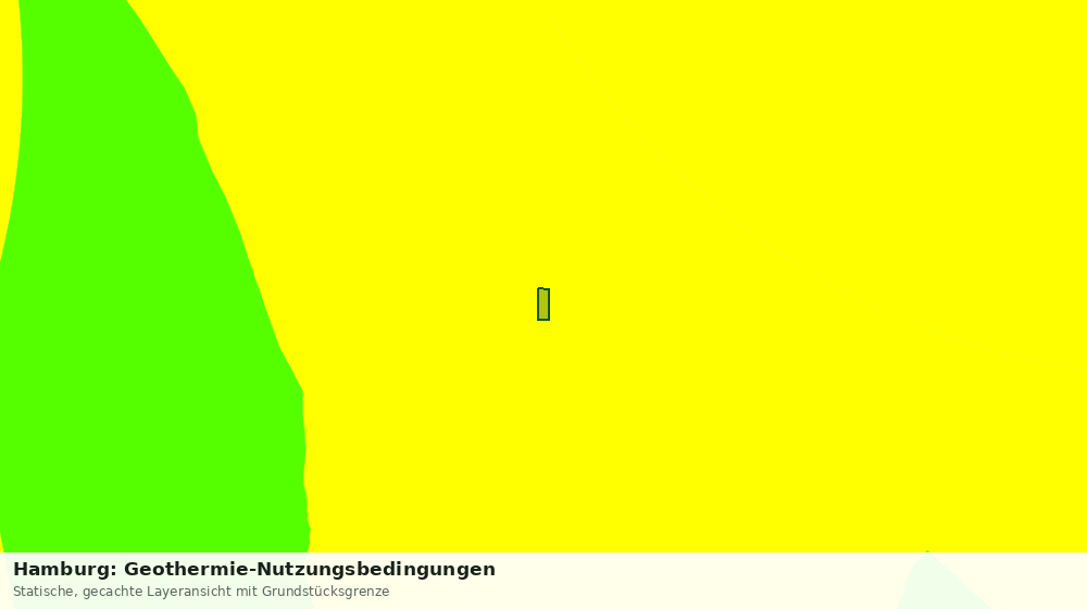 Statische Kartenansicht: Hamburg: Geothermie-Nutzungsbedingungen