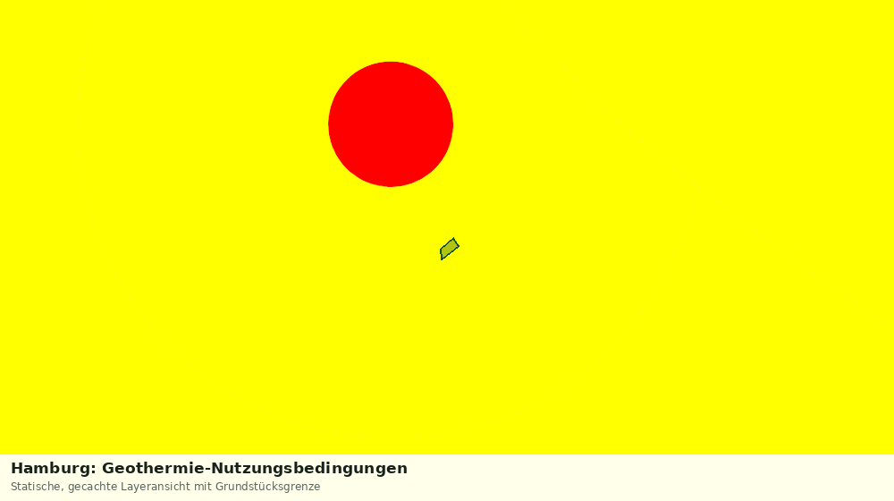 Statische Kartenansicht: Hamburg: Geothermie-Nutzungsbedingungen