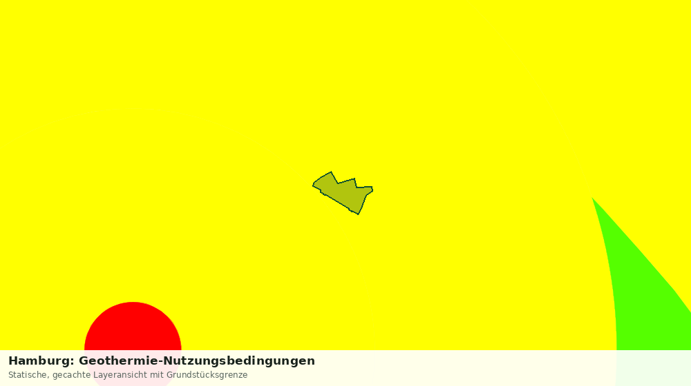Statische Kartenansicht: Hamburg: Geothermie-Nutzungsbedingungen