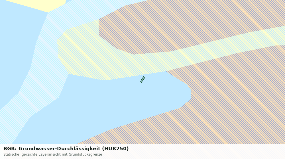 Statische Kartenansicht: BGR: Grundwasser-Durchlässigkeit (HÜK250)
