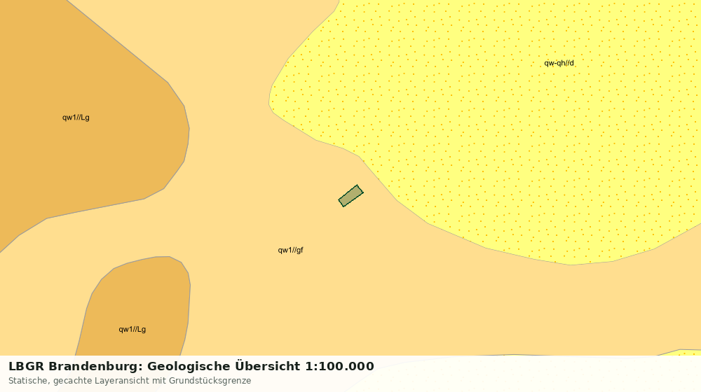 Statische Kartenansicht: LBGR Brandenburg: Geologische Übersicht 1:100.000