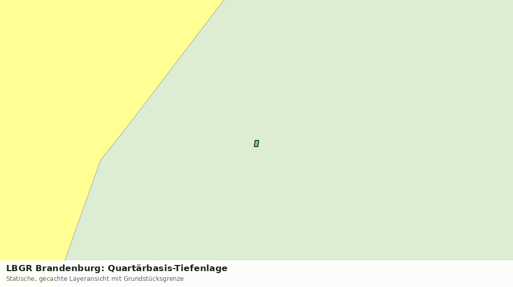 Statische Kartenansicht: LBGR Brandenburg: Quartärbasis-Tiefenlage