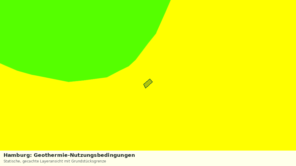 Statische Kartenansicht: Hamburg: Geothermie-Nutzungsbedingungen